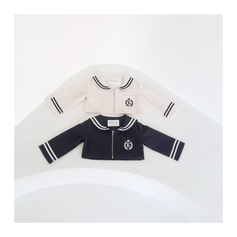 Zan Clover - Korean Children Fashion - #Kfashion4kids - Sailor Zip Up