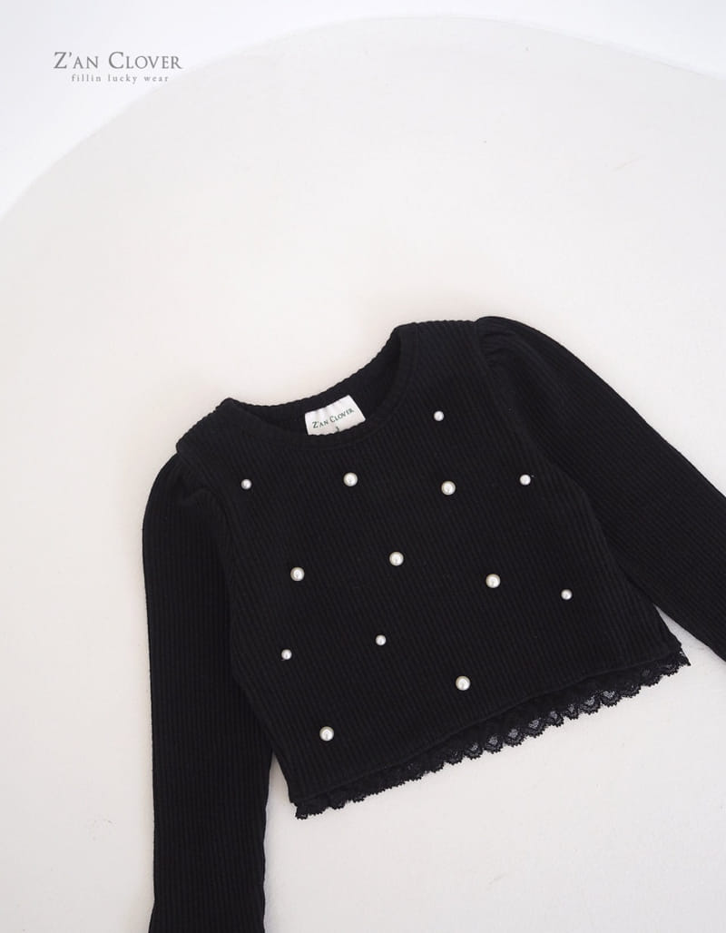 Zan Clover - Korean Children Fashion - #childofig - Pearl Lace Tee - 9