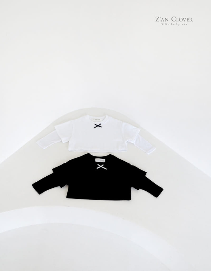 Zan Clover - Korean Children Fashion - #childofig - Riboon Layered Tee - 2