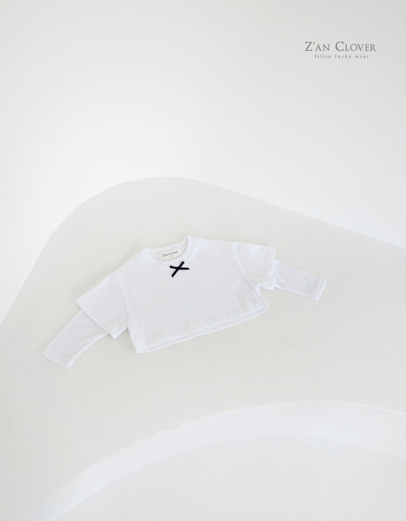Zan Clover - Korean Children Fashion - #childofig - Riboon Layered Tee - 3