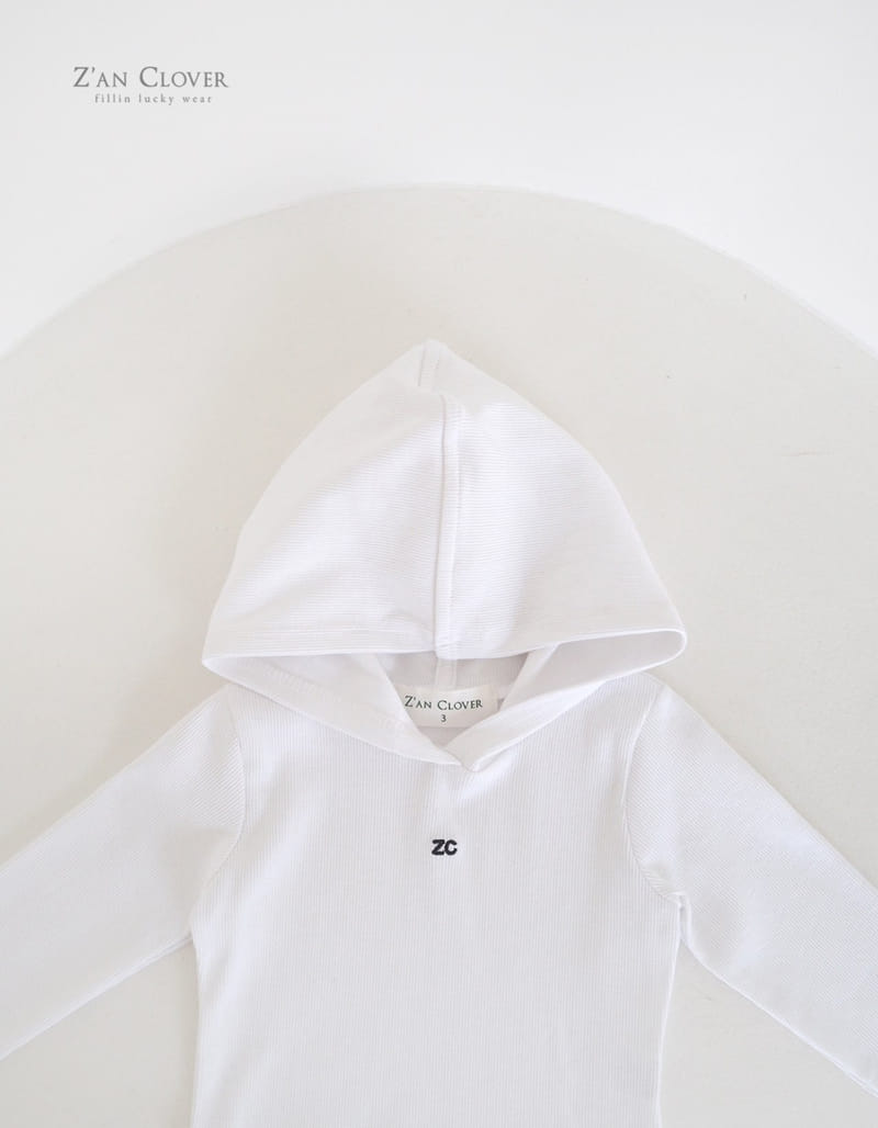 Zan Clover - Korean Children Fashion - #childrensboutique - Rib Hoody Tee - 5