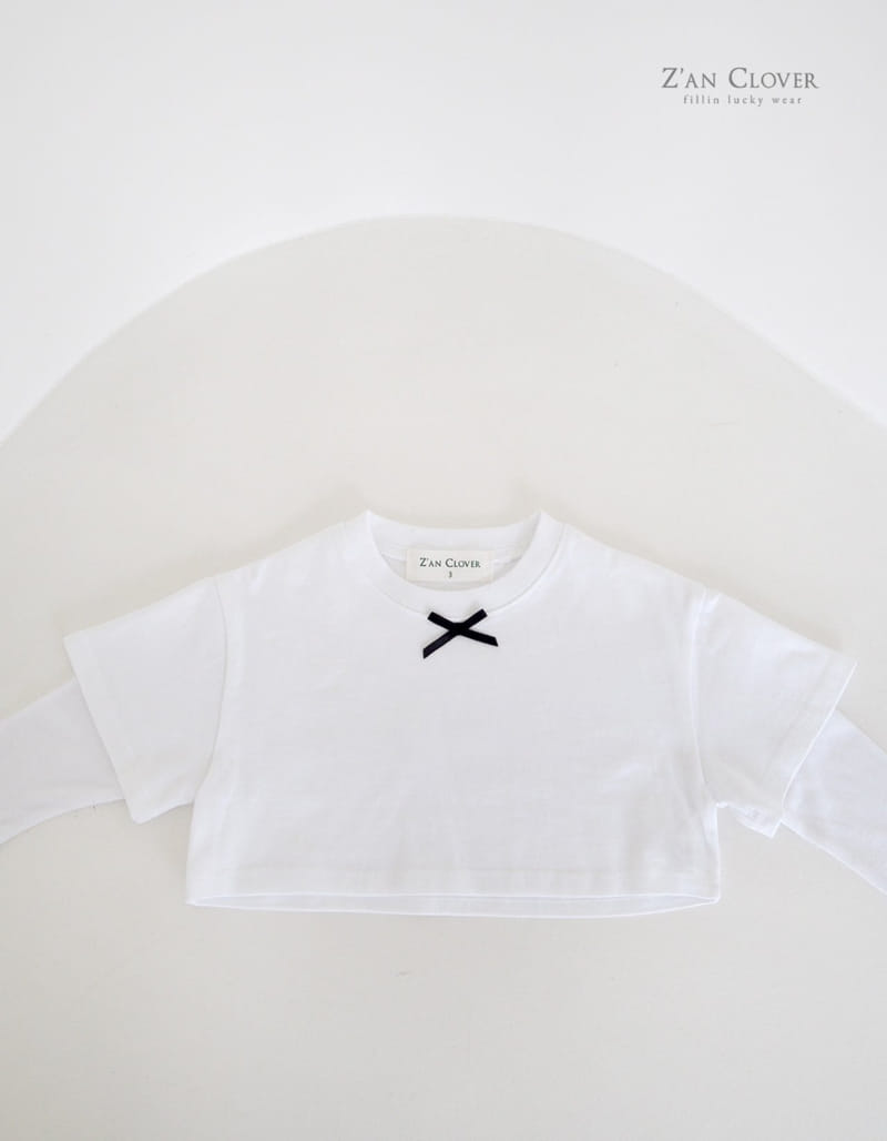 Zan Clover - Korean Children Fashion - #childofig - Riboon Layered Tee - 4