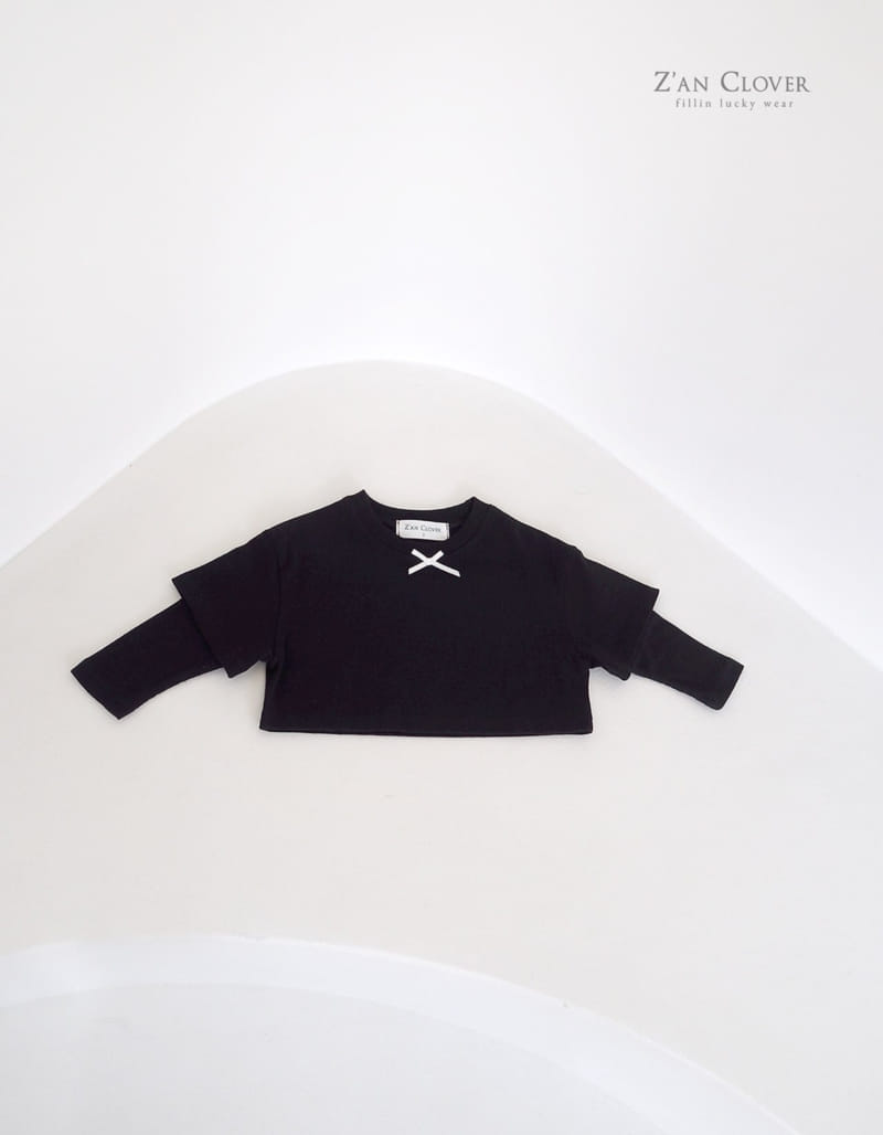 Zan Clover - Korean Children Fashion - #discoveringself - Riboon Layered Tee - 6