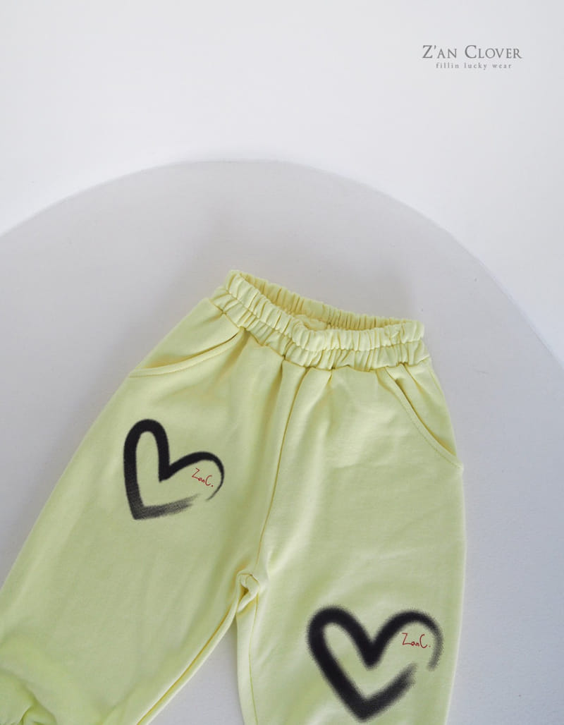 Zan Clover - Korean Children Fashion - #discoveringself - Heart Training Pants - 4
