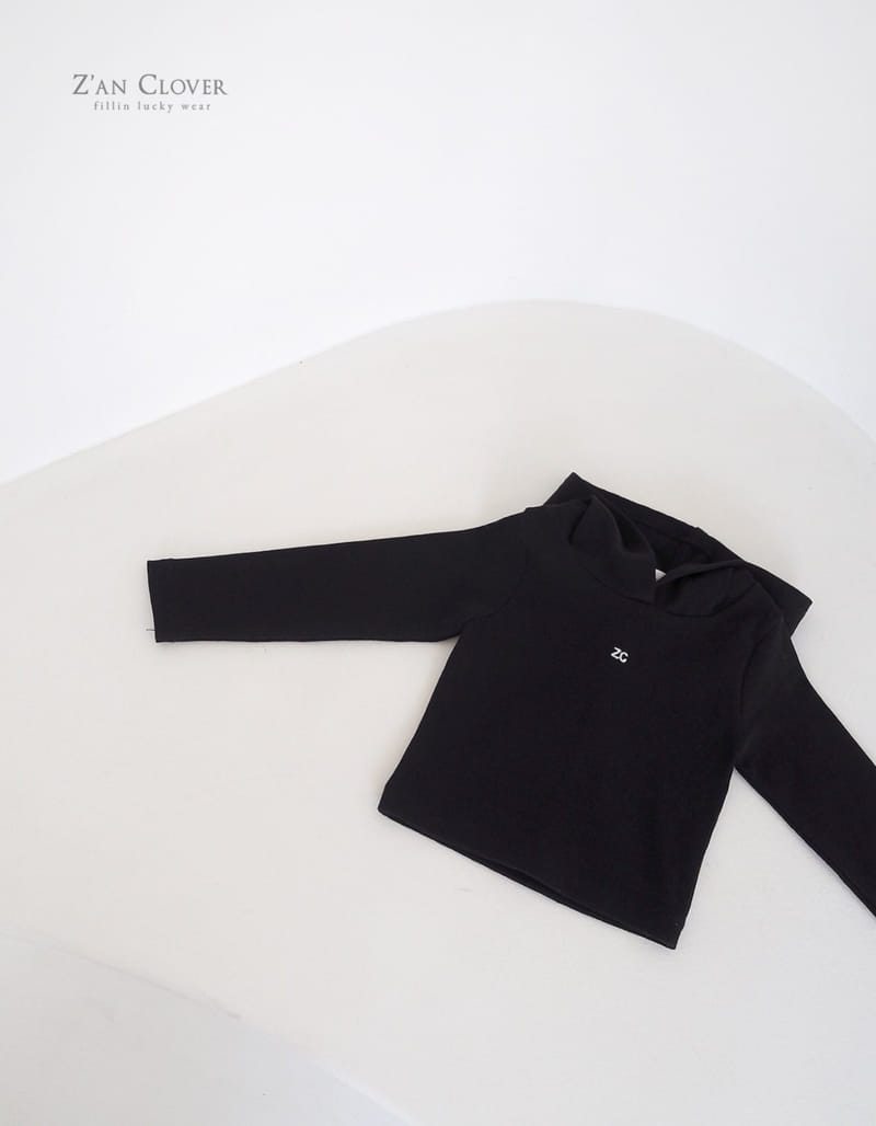 Zan Clover - Korean Children Fashion - #kidsshorts - Rib Hoody Tee - 9
