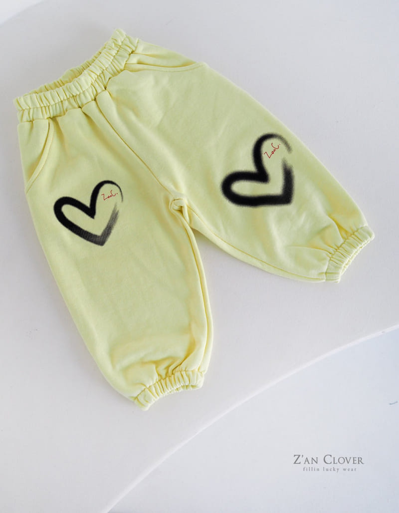 Zan Clover - Korean Children Fashion - #kidsshorts - Heart Training Pants - 5