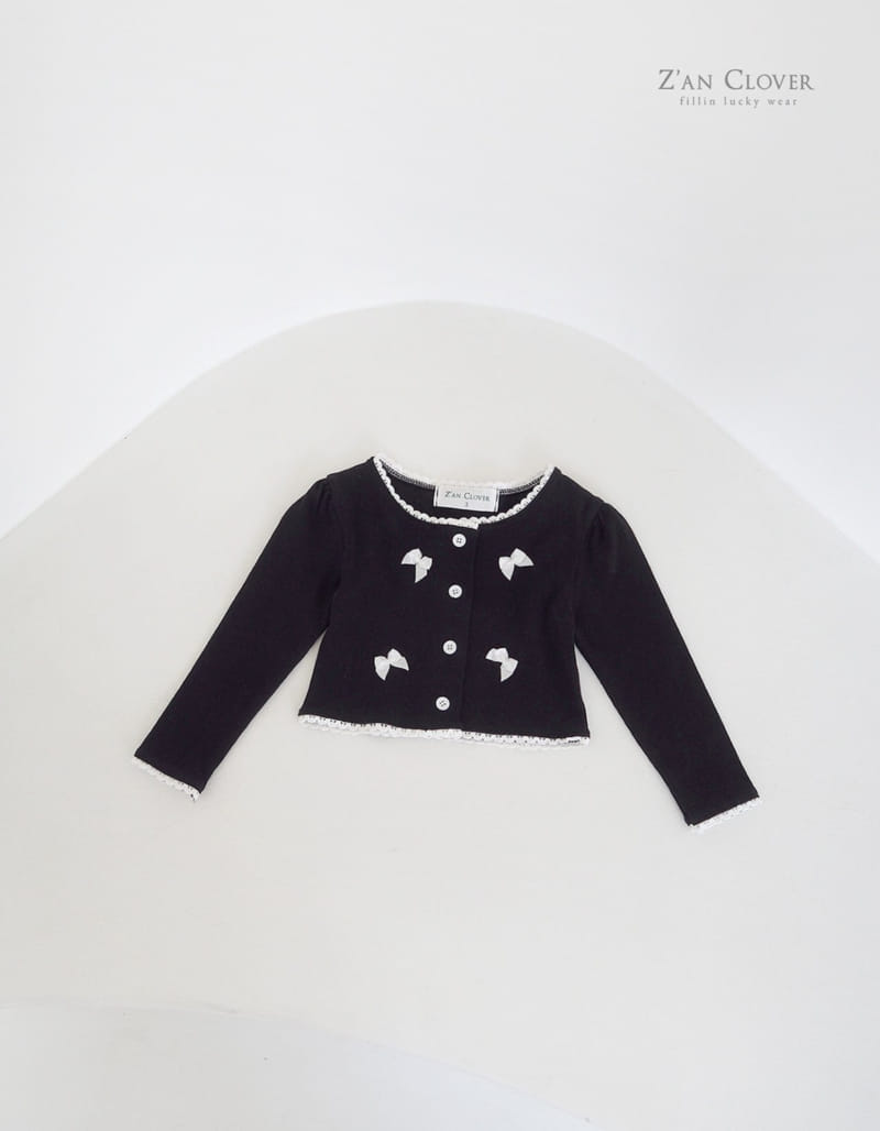 Zan Clover - Korean Children Fashion - #littlefashionista - Ribbon Cardigan - 6