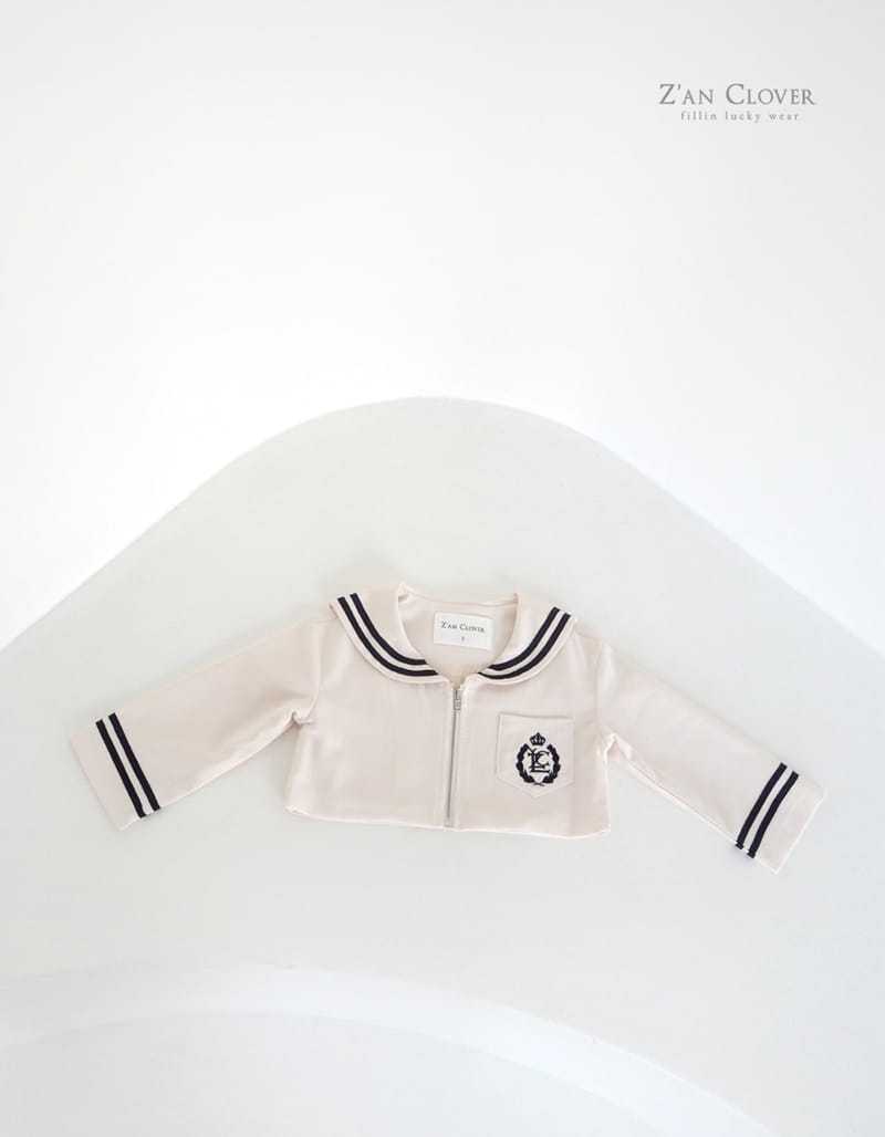 Zan Clover - Korean Children Fashion - #todddlerfashion - Sailor Zip Up - 6