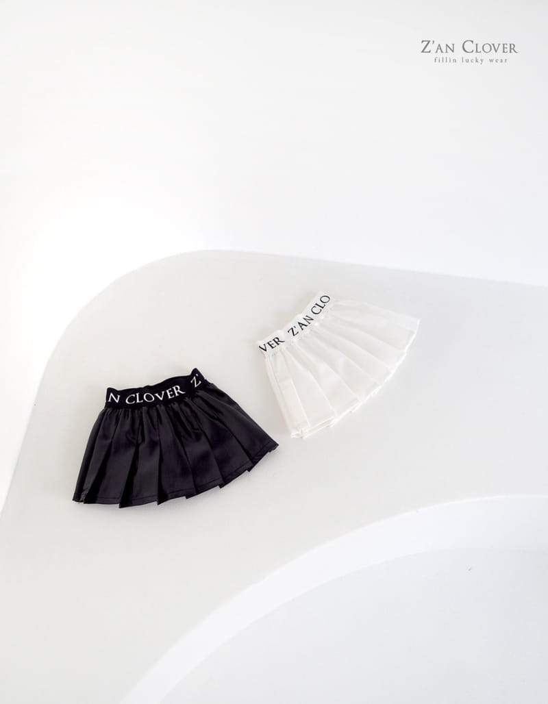 Zan Clover - Korean Children Fashion - #todddlerfashion - Glossy Pleats Skirt - 2