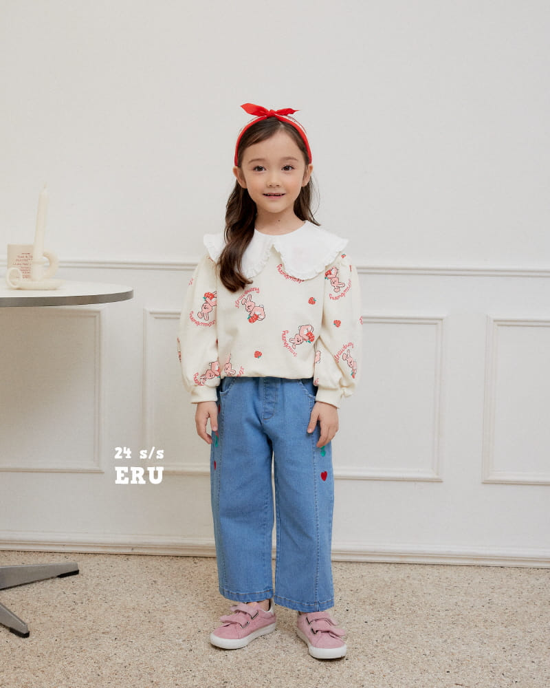 e.ru - Korean Children Fashion - #minifashionista - Denim Span Heart Pants - 5