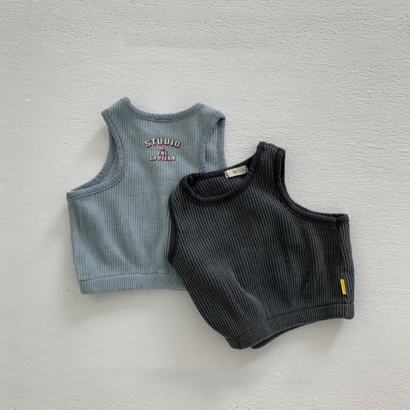 go;u - Korean Baby Fashion - #babyboutique - Honeycomb Sleeveless