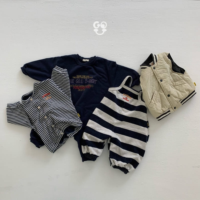 go;u - Korean Baby Fashion - #babyoninstagram - Bba Da Overalls  - 8