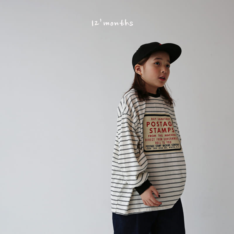 12 Month - Korean Children Fashion - #stylishchildhood - Stamp Long Sleeve Tee - 4