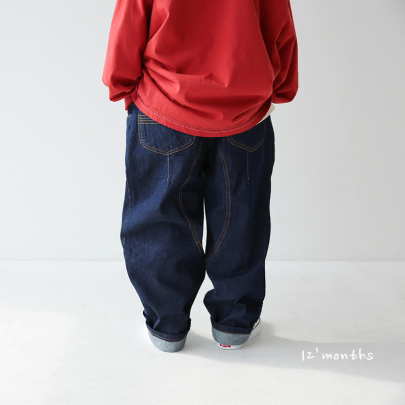12 Month - Korean Children Fashion - #childofig - Hidden Denim Pants - 6