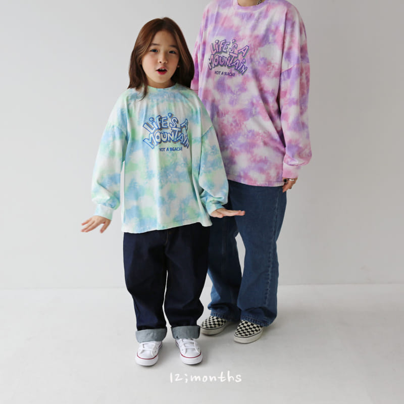 12 Month - Korean Children Fashion - #childrensboutique - Water Mountian Long Sleeve Tee With Mom - 9