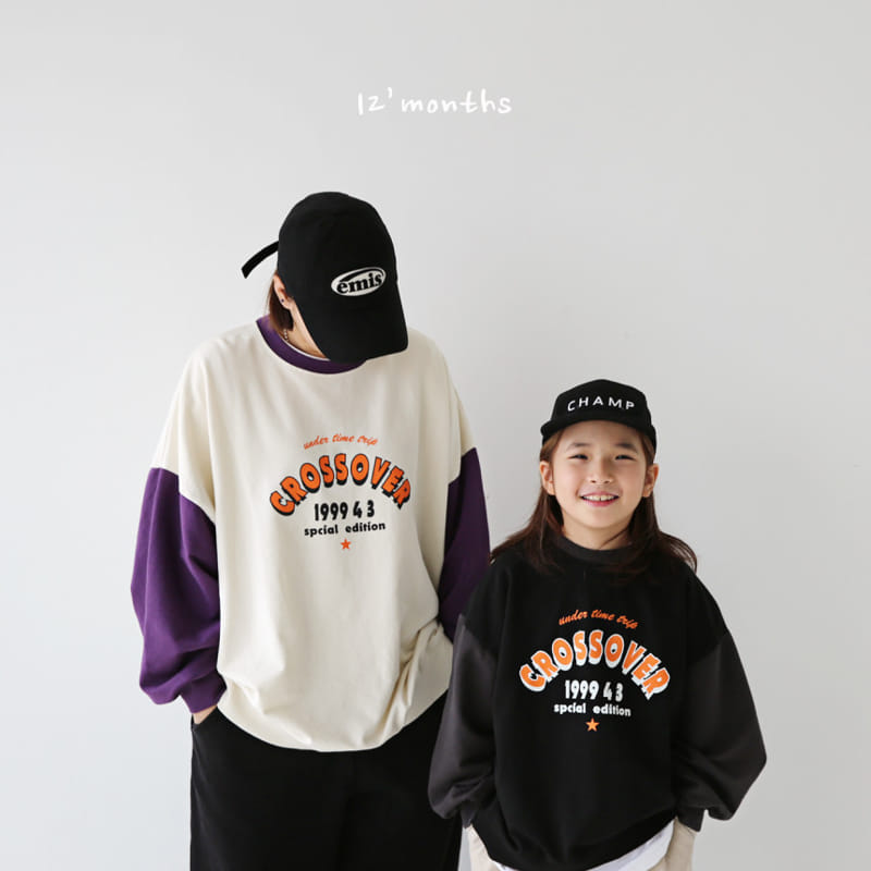 12 Month - Korean Children Fashion - #designkidswear - Cross Sweatshirt With Mom - 2