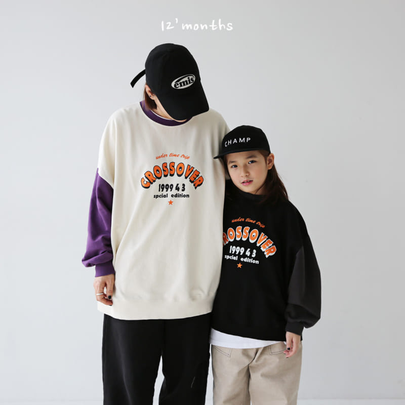 12 Month - Korean Children Fashion - #discoveringself - Cross Sweatshirt With Mom - 3