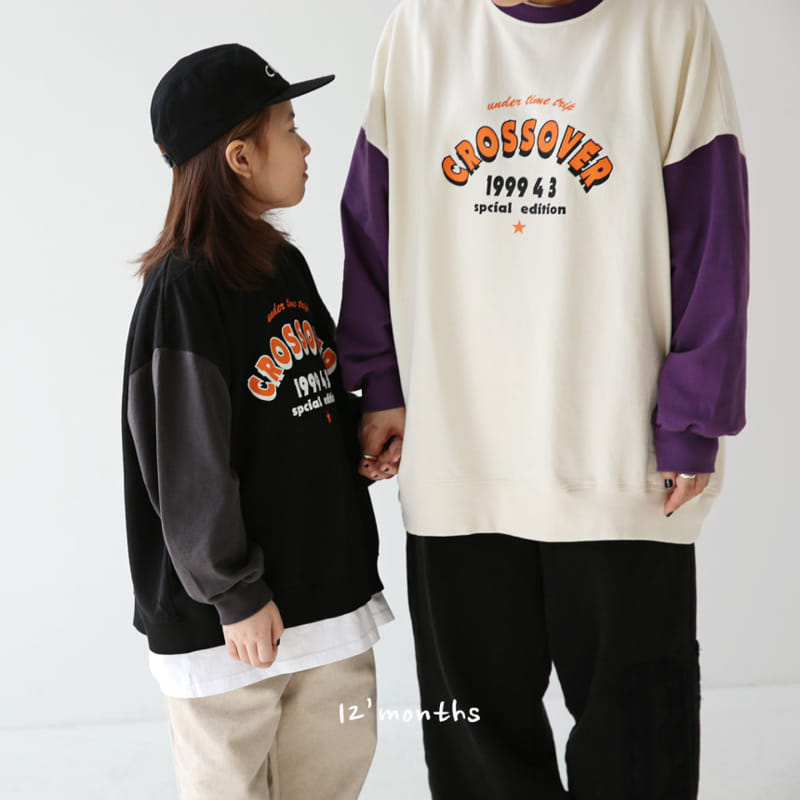 12 Month - Korean Children Fashion - #discoveringself - Cross Sweatshirt With Mom - 4