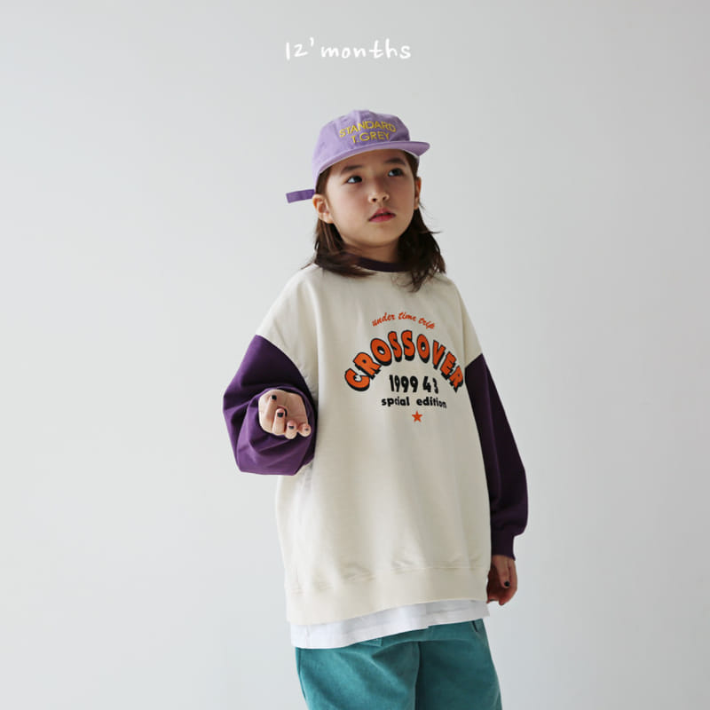 12 Month - Korean Children Fashion - #kidsshorts - Cross Sweatshirt With Mom - 5