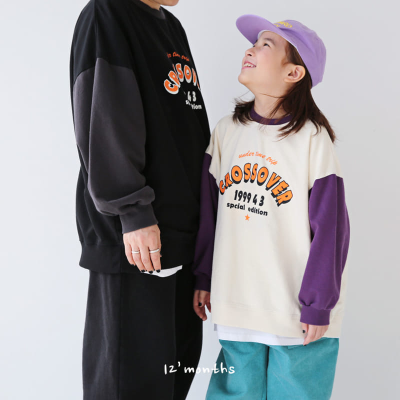 12 Month - Korean Children Fashion - #kidsstore - Cross Sweatshirt With Mom - 6