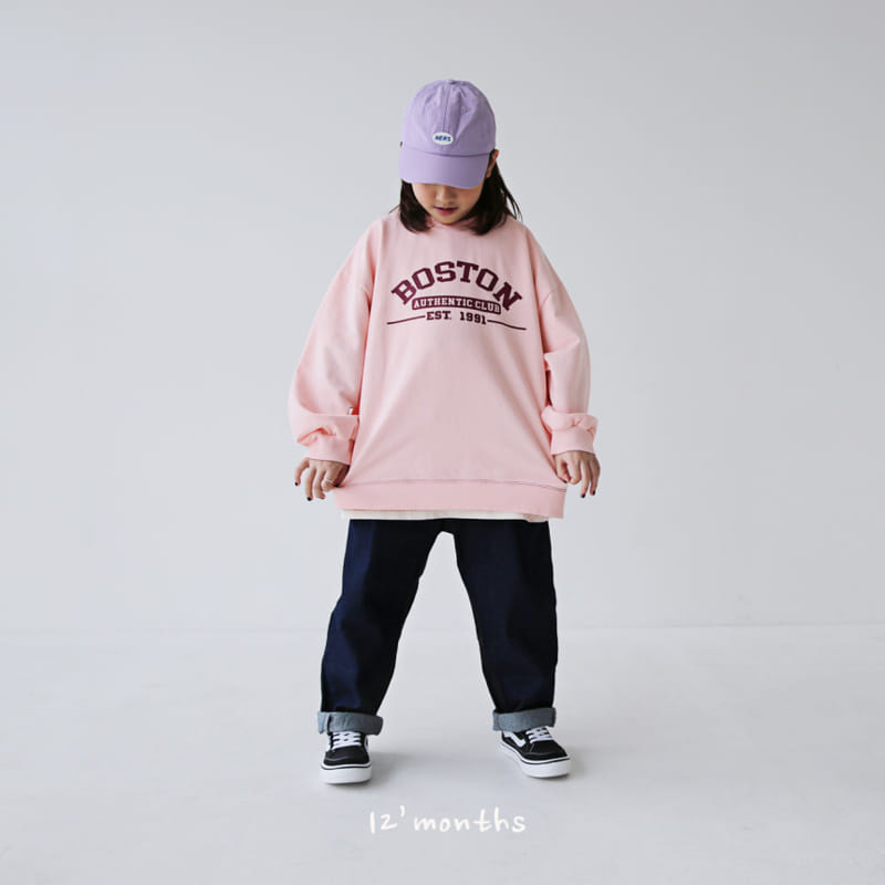 12 Month - Korean Children Fashion - #minifashionista - Boston Sweatshirt With Mom