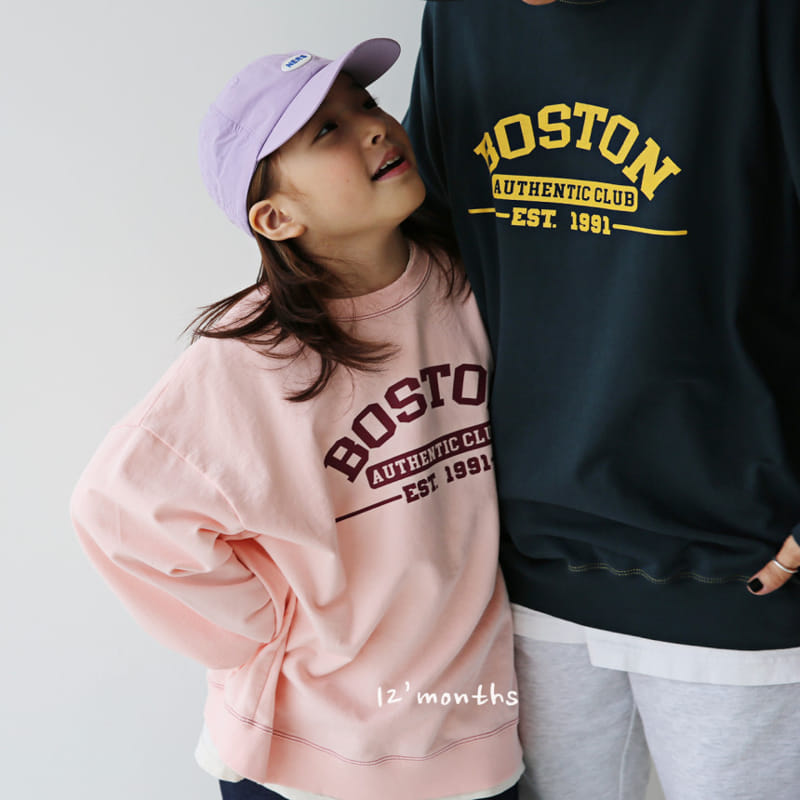 12 Month - Korean Children Fashion - #stylishchildhood - Boston Sweatshirt With Mom - 5