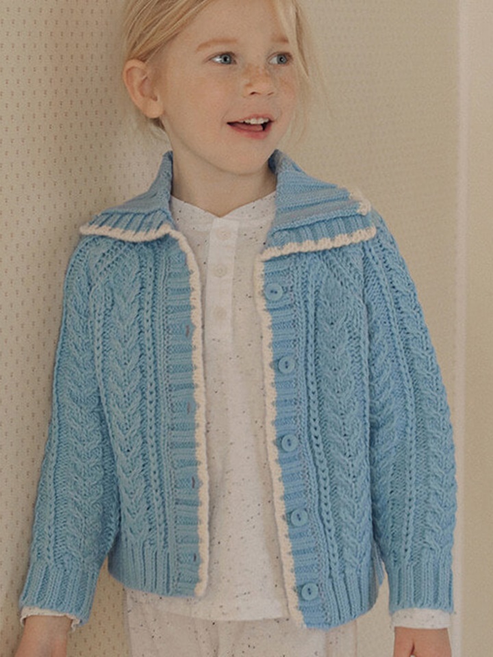 Yena Knit Collar Cardigan