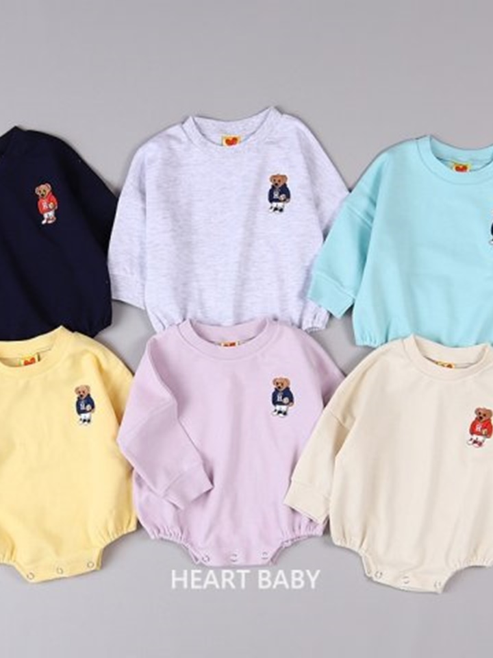 Bear Embroidery Body Suit Bear Embroidery Body Suit