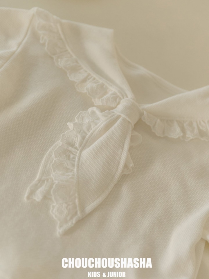 Lace Skirt Tie Shirt