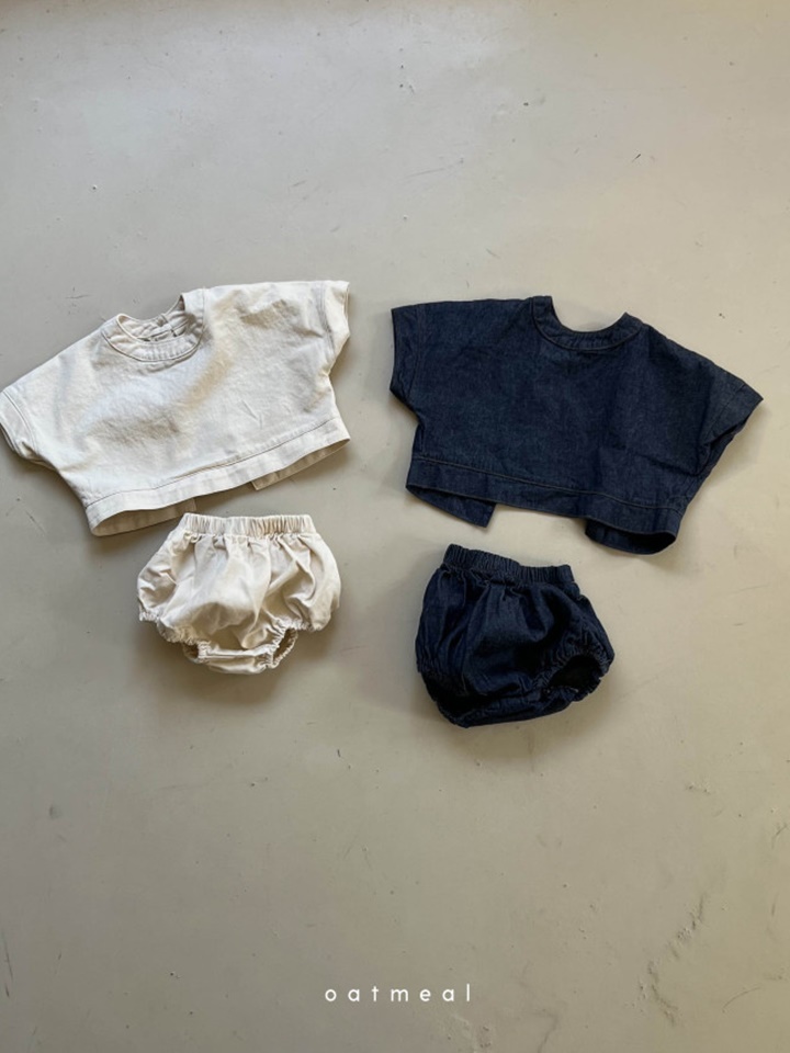 Net Denim Bloomers