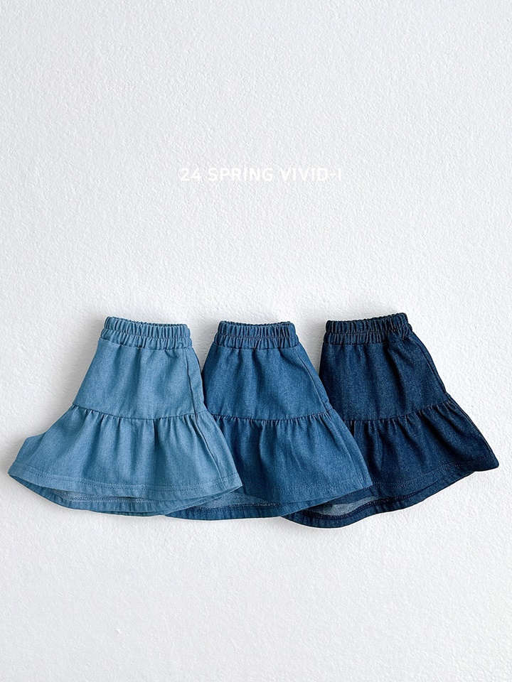 Haeji Denim Skirt Pants