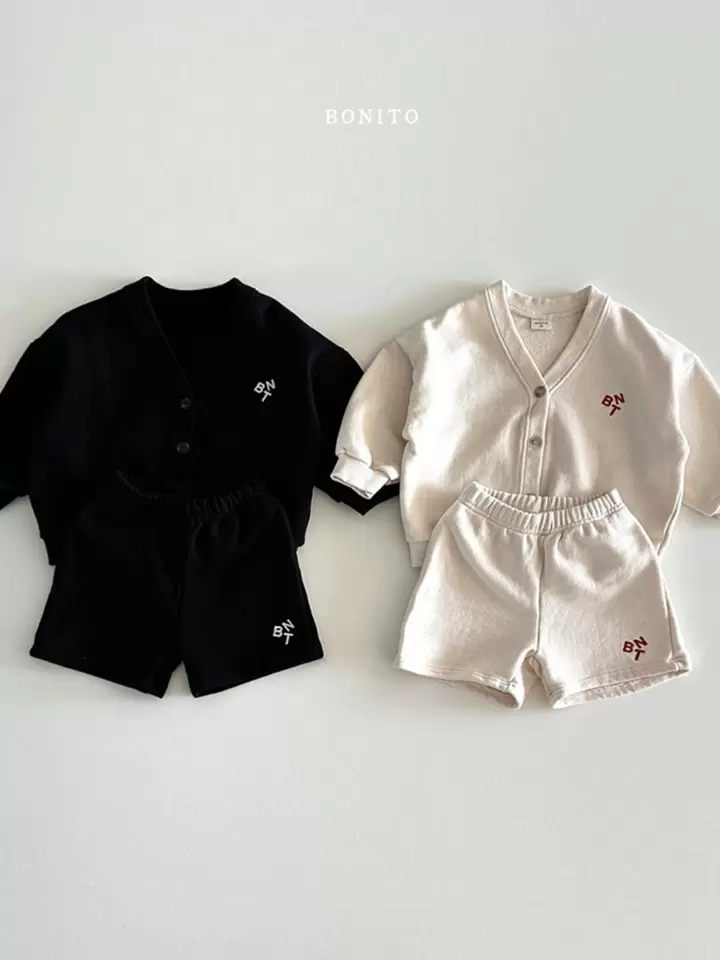 BNT Cardigan Shorts Top Bottom Set