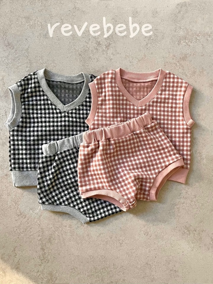 V Check Top Bottom Set