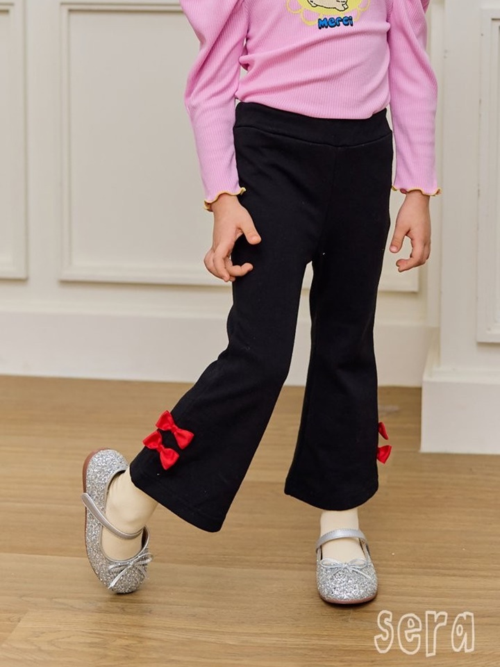Ribbon Boots Cut Pants Ribbon Boots Cut Pants