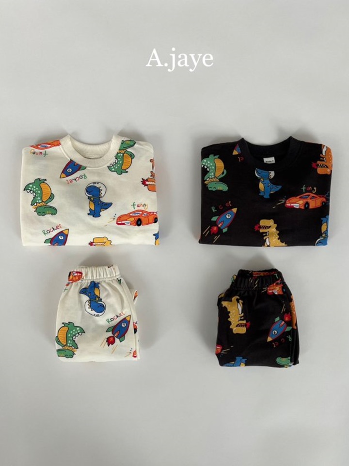 Rocket Dinosaur Top Bottom Set