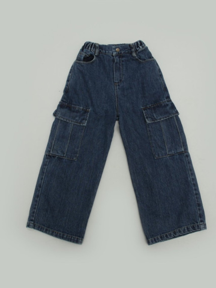 Denim Cargo Pants