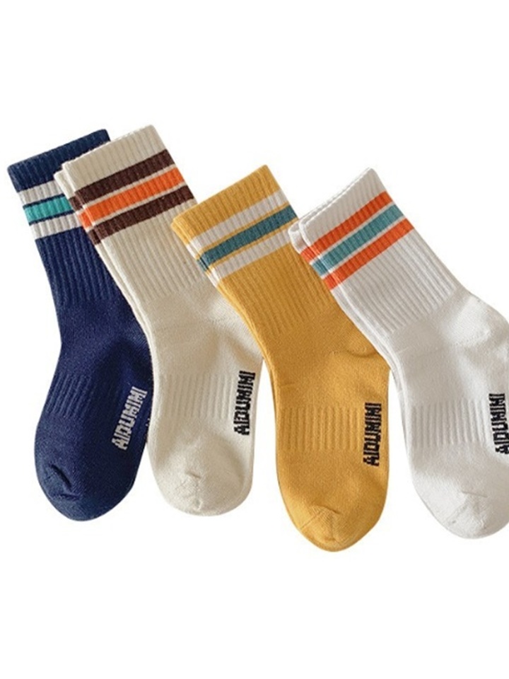Color Three Line Socks