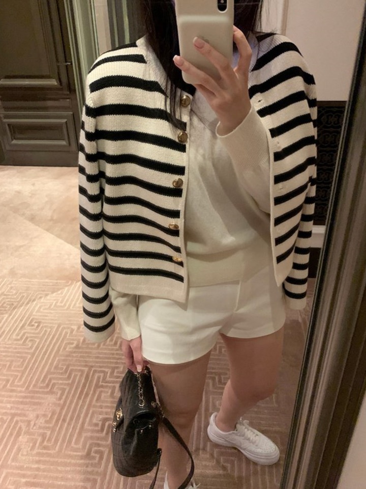 French Stripe Knit Cardigan French Stripe Knit Cardigan