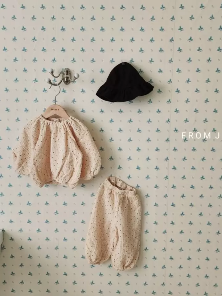 Yoru Dot Top Bottom Set