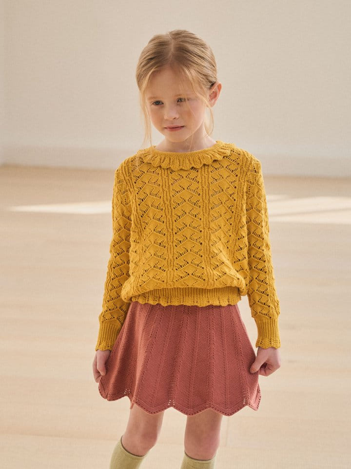 A-Market - Korean Children Fashion - #Kfashion4kids - Wave Knit Skirt - 5