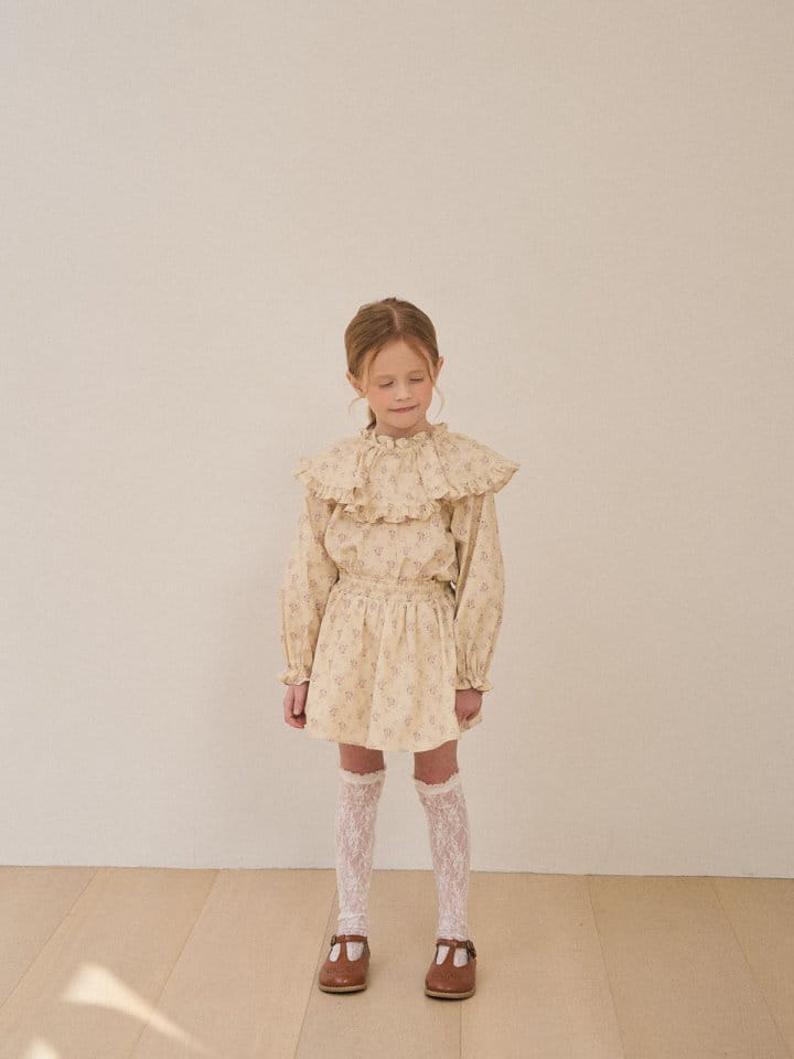 A-Market - Korean Children Fashion - #childofig - Rose Cape Blouse - 11