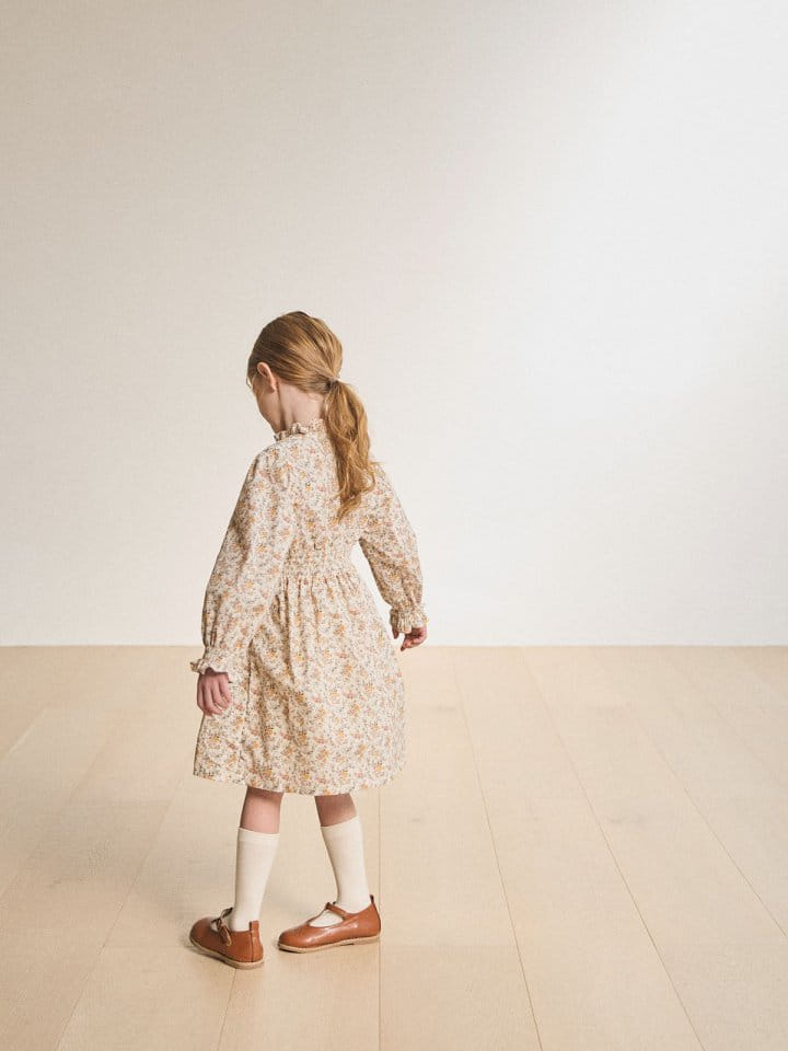 A-Market - Korean Children Fashion - #childrensboutique - Bonjour I Flower One-Piece - 11