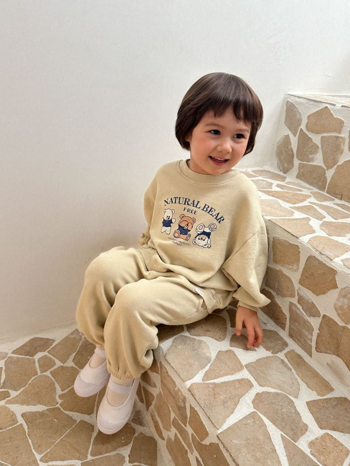 A-Market - Korean Children Fashion - #childrensboutique - Natural Jogger Pants - 5