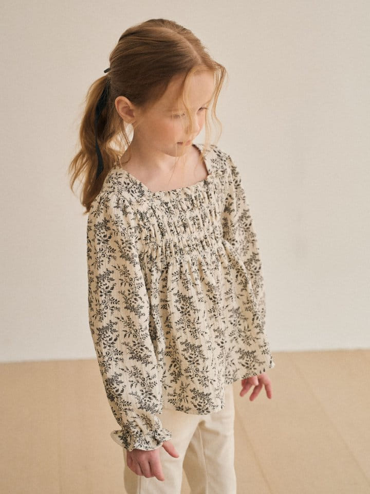 A-Market - Korean Children Fashion - #designkidswear - Smoke Flower Blouse - 3