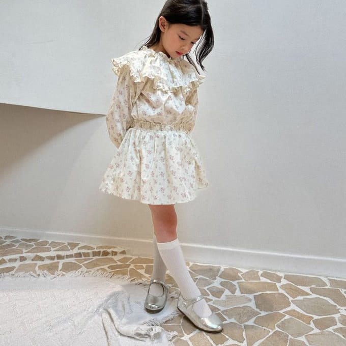 A-Market - Korean Children Fashion - #designkidswear - Rose Frill Skirt
