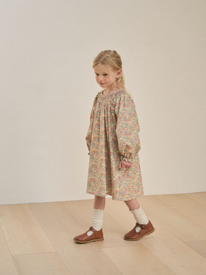 A-Market - Korean Children Fashion - #designkidswear - London Flower One-Piece - 9