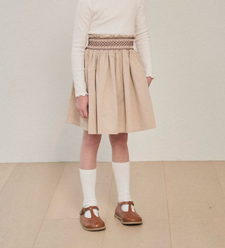 A-Market - Korean Children Fashion - #designkidswear - Hool Smoke Skirt - 2