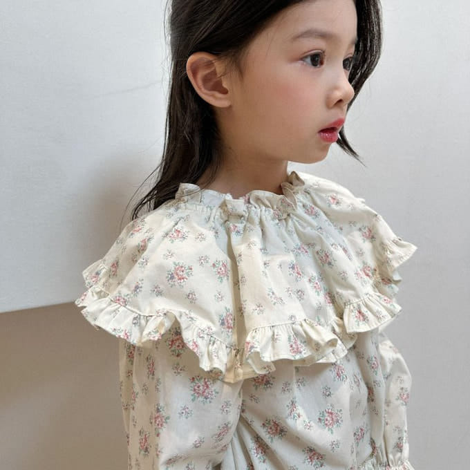 A-Market - Korean Children Fashion - #discoveringself - Rose Cape Blouse