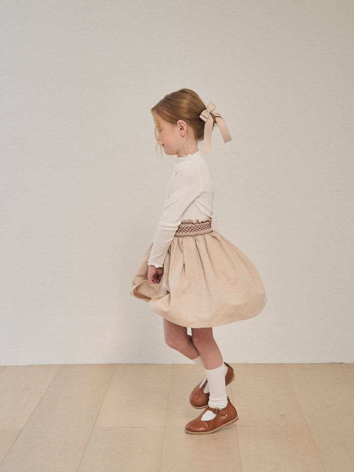 A-Market - Korean Children Fashion - #discoveringself - Hool Smoke Skirt - 4