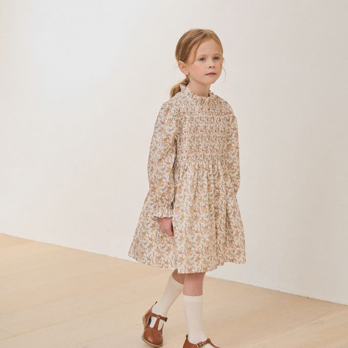 A-Market - Korean Children Fashion - #kidsshorts - Bonjour I Flower One-Piece